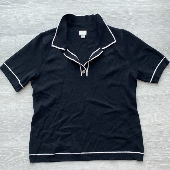 EUC | a new day Polo Knit Top with White Trim - Picture 4 of 11